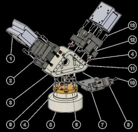 Double magnetic gripper